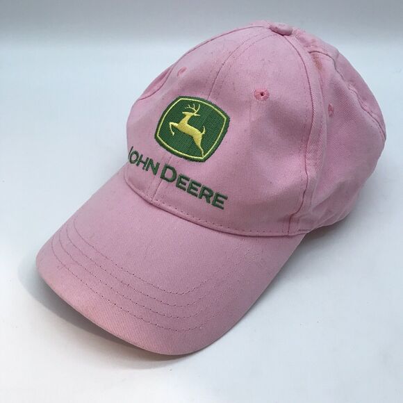 John Deere Women's Adjustable Hat Pink Embroidered Logo Owners Edition Ball Cap - Picture 4 of 10